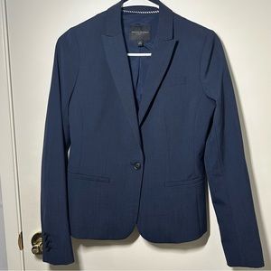 Banana Republic Classic Fit Lightweight Wool Blazer in Navy Size 0
